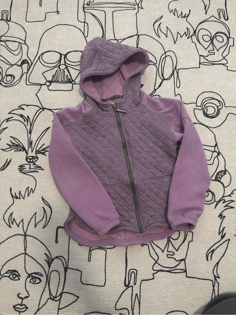 Girls' Columbia Purple Hooded Jacket - Kids Shirt & Top